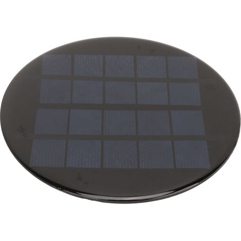 Mini panneau solaire rond 1,1 W 5 V 120 mm, batterie rechargeable 3,7 V, petit module de cellule solaire en silicium polycristallin (1/5)