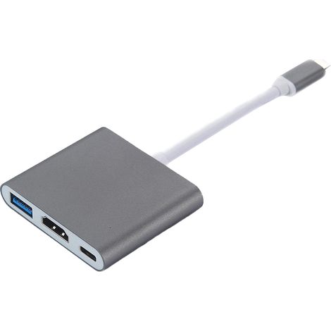 Adaptateur multiport USB-C vers USB (PD), USB-C, compatible HDMI 4K (1/5)