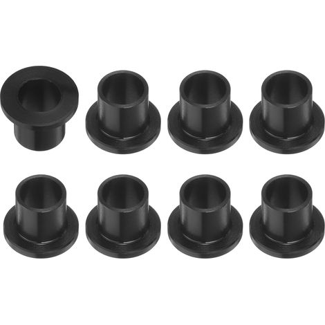 POM-Flanschbuchsen – 8er-Set – Hochfester schwarzer Kunststoff – Leichtgängige und präzise Führung – Für industrielle Mechanismen – 8,2 x 10 x 11 mm (1/5)