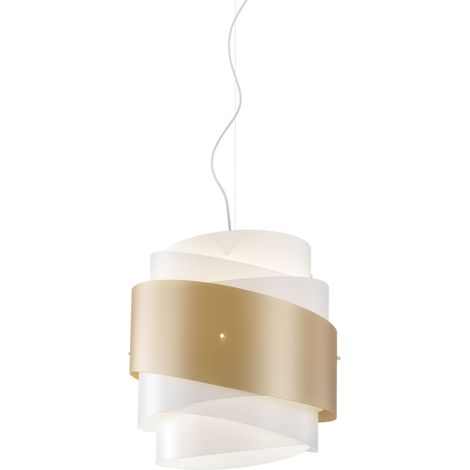 Lampadario a sospensione BEA una luce Oro diametro 40x h39 cm