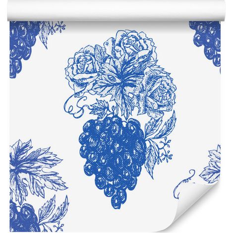 Papier peint à motifs de roses vintage pour salon et chambre 50x1000 cm (1/5)