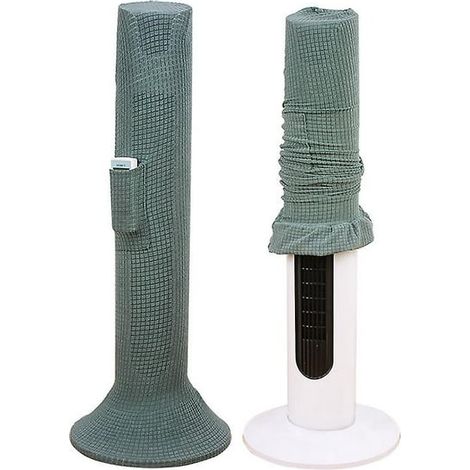 Housse de protection pour ventilateur colonne, housse pour ventilateur sur pied, protection intégrale, couleur vert électronique matcha (1/4)