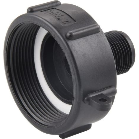 2 Adapter für 275/330 IBC-Container, 2-Zoll-Feingewinde NPS (1/4)
