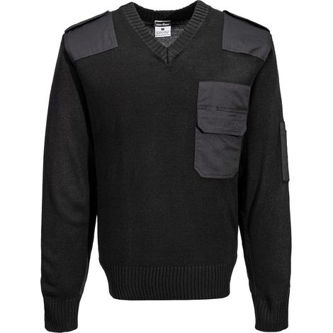 Maglione da lavoro di sicurezza Portwest NATO Nero M (1/2)