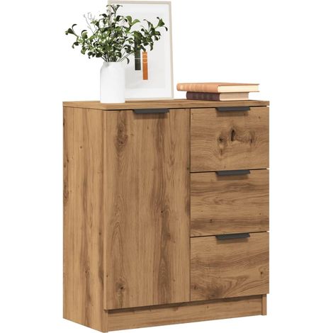Sideboard Artisan-Eiche 60x30x70 cm Holzwerkstoff vidaXL (1/5)