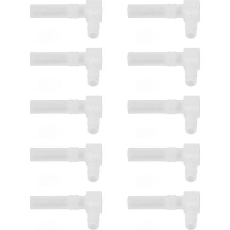 Set mit 10 90°-Winkelverbindern für PP-Rohre, 8 x 10 mm Reduzierstücke (1/5)