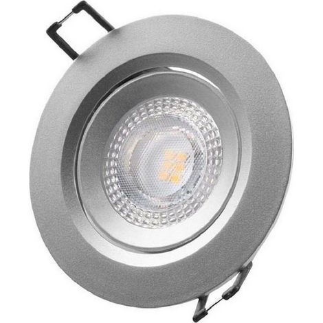 Faretto LED incassato rotondo 5W 4000K luce diurna. Cornice cromata ø9cm Edm (1/3)