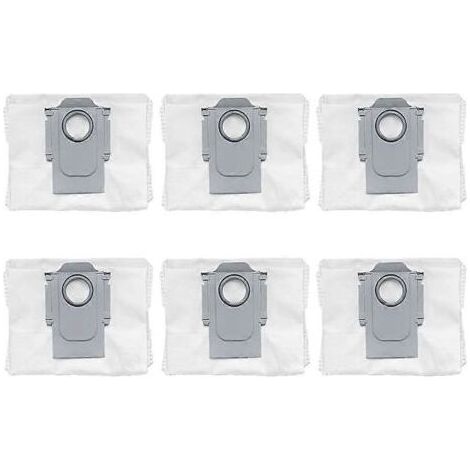 Lot de 6 sacs poussire pour aspirateur Roborock Q7 M5/Q7 M5ﴎ L5/Q7 L5ﴎ TF/Q7 TFﴎ쇽໓ Plus - Accessoires de rechange