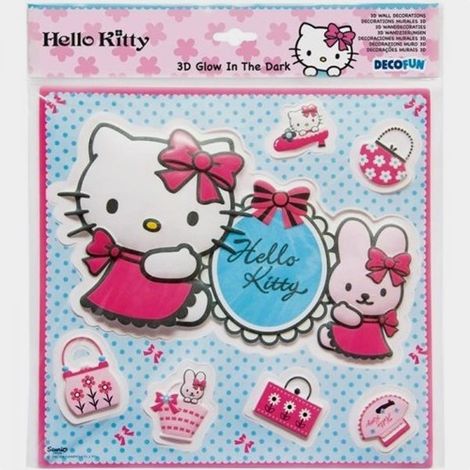 DECORAZIONE HELLO KITTY - 3D GLOW IN THE DARK (1/2)