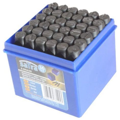 Lot de 36 poinçons à frapper 6 mm – 27 lettres et 9 chiffres – Pour estampage sur métal et cuir – Précision et durabilité