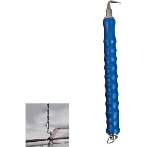 Torsadeuse fil de fer avec retour automatique 300mm,bleu,Tordeur de fil universel avec broche en acier carbone Lieur fil fer d'armature (1/5)
