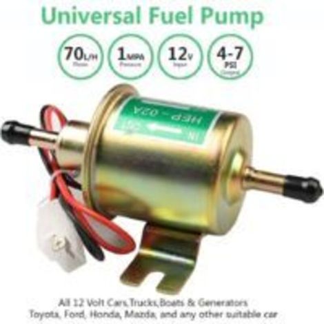 Pompe à carburant électrique universelle S-GIANT Litensh, module de pompe basse pression pour essence et diesel, en ligne, en métal, avec filetage de montage pour essence et diesel HEP-02A (or)