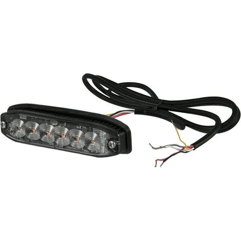 Avvisatore lampeggiante giallo 6 LED TA2 UNIVERSALE LA20076TA2 (1/5)