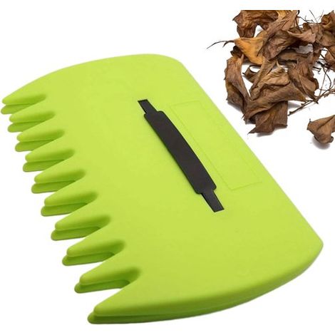 Laubschaufel, Handkrallen, Rechen (34 x 25 x 2 cm), Abfallbeseitigung, Gartenhilfe, für Herbst, Blumenbeete, Rasenpflege, Poolreinigung, Gartenar (1/5)