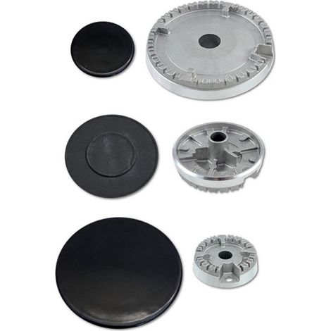 BRUCIATORE + SPARTIFIAMMA CUCINA 3 F. PER ARISTON GLEM GAS INDESIT NARDI B 0239 (1/2)