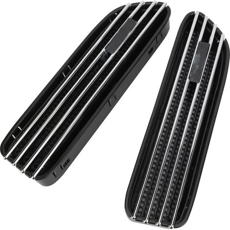 2x ABS-Seitenlüftungsblenden im M-Stil für BMW E46/E90 M3, Zubehör-Ersatzteil, elektrolytisch verchromt (1/5)