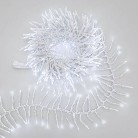 Guirlande lumineuse Boa D12cm 5M 500 miniLED blanc froid extensible 31V câble blanc IP44 SMART Connect  Lotti (1/5)