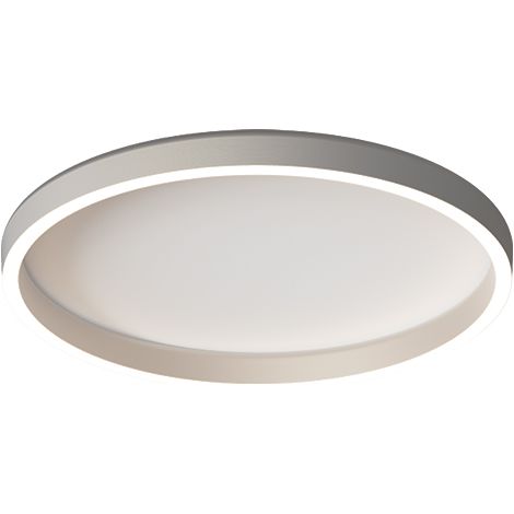 Plafonnier LED D400 27W CCT IRC90 Variable Argent Brossé ZAMBELIS 25161 - Switch 2700-3000-4000K