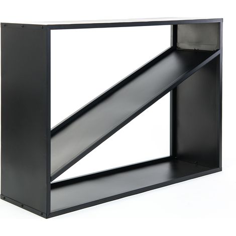 Westmann Kaminholzregal, schwarz, 114,5 x 35 x 80 cm (L x B x H) (1/5)