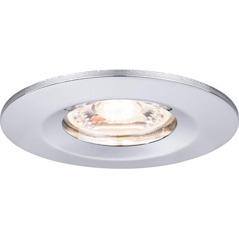 94302 LED Nova mini Spots encastrés Coin rond incl. 1x4 watts Spot encastré pour plafond Chrome Lampe encastrée aluminium Blanc chaud 2700 K (1/5)