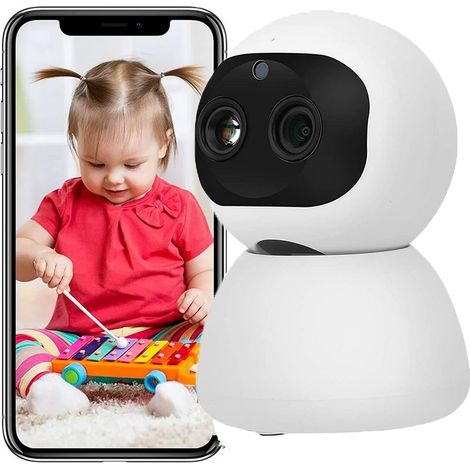 Telecamera Videosorveglianza Inteligente Panoramica Sicurezza Bambini Animali (1/5)