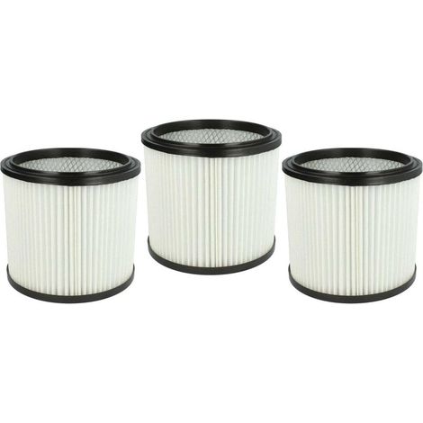3x filtre à cartouche, compatible avec aspirateurs Parkside PNTS 30/6 S/30/7/30/8, forme ronde, diamètre intérieur 14,5 cm, pour aspiration sèche et humide (1/5)