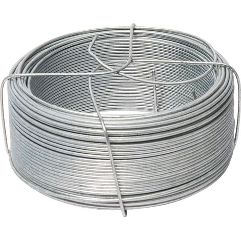 Werka Pro – Fil de fer galvanisé bobine 50m – Ø 0,7 mm – Résistant à la corrosion pour usage extérieur et intérieur – Support intégré