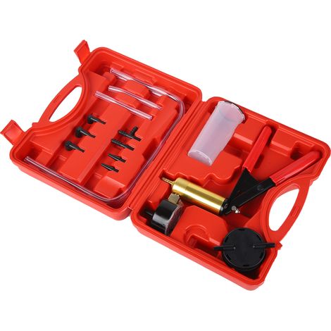 Kit de Purge de Frein à Vide Manuel avec Testeur de Pompe, Aimant Faible, Outil de Saignée de Frein pour Voiture (1/5)
