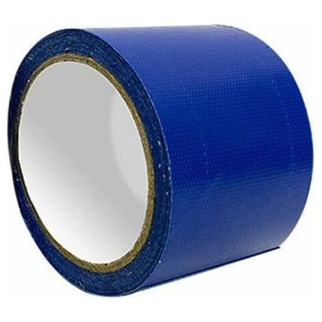 Ruban de réparation spécial bâche - Résistant à la pluie - Ruban adhésif de réparation pour bâche - Pour store - 8 cm - Longueur : 500 cm - Bleu (1/5)