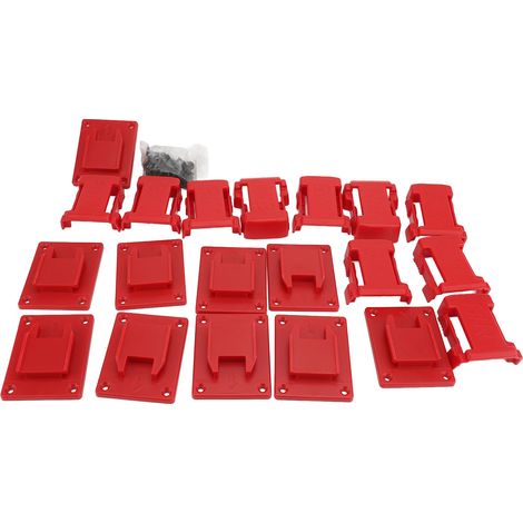 Portabatterie e supporti per stazione portautensili, 10 pezzi, materiale ABS, organizzatore di alimentazione 18V. (1/2)
