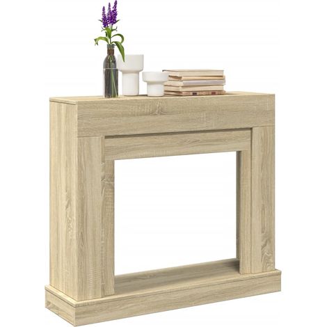 Kaminumrandung Sonoma-Eiche 100x30x87,5 cm Holzwerkstoff