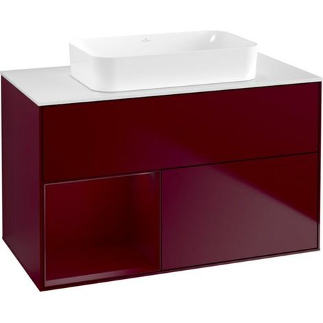 V&B Waschtischunterschrank Finion 100x60,3 cm, Reg links Peony, Peony Matt (1/2)