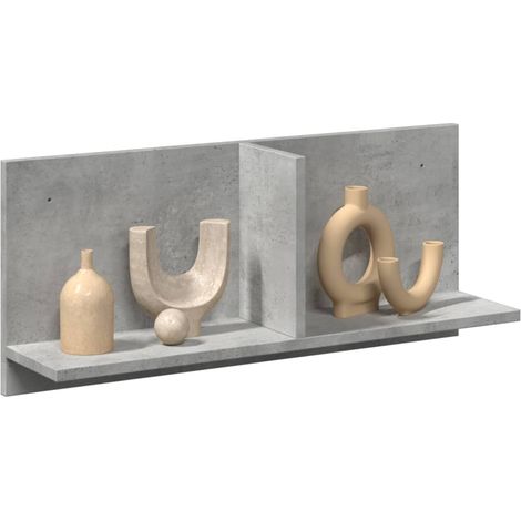 Wandschrank 70x16,5x30 cm Betongrau Holzwerkstoff
