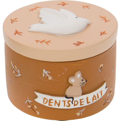 Boite à dents de lait en résine oiseau (1/2)