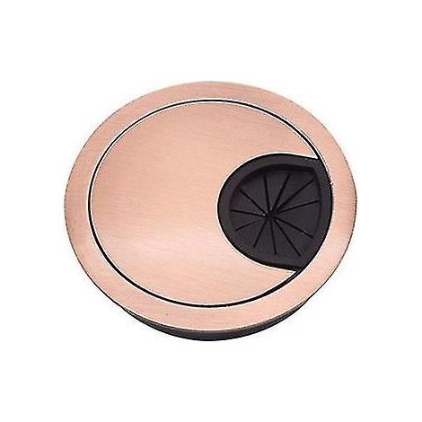 Boîte de dérivation en alliage de zinc, boîte de dérivation ronde, cache-trous pour bureau, cache-ordinateur, rouge, lot de 4 (1/3)