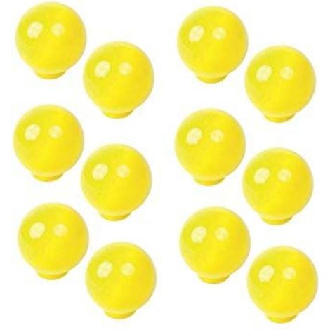 FPLUS pomo bola abs d/29 amarillo , Tirador Pomo Mueble Infantil Bola Resina ABS Amarillo Brillo - 
Diámetro 29MM.