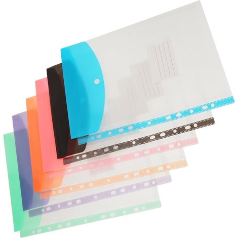 Ordnerbeutel Zufällige Color mit 11 Löchern 6 Stück