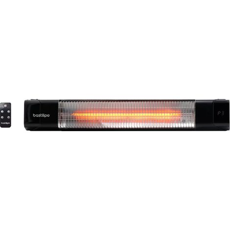 Bastilipo - Stufa per esterno da incasso Modello Prometeo E-1500, 1500 W di potenza, telecomando, resistenze a infrarossi ad ampio espettro. (1/5)