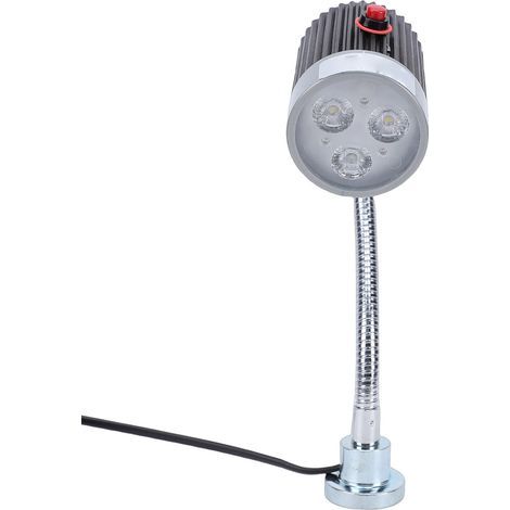 LED Work Light with 50cm Flexible Neck and Magnetic Base - 5W Machine Lamp for Lathe, Workbench, Workshop - Industrial Lighting - EU Plug (1/5)