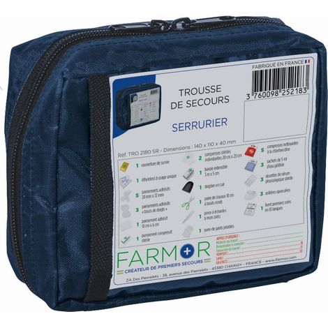 Trousse de secours FARMOR - Serrurier - individuelle - TRO 2180 SR (1/2)