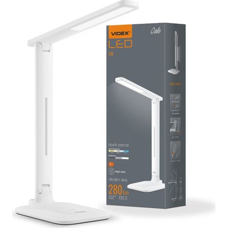 Videx 5W 490lm dimmbare Touch-LED-Schreibtischlampe (1/5)