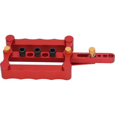 Gabarit de positionnement de poinçonnage à haute résistance à la corrosion pour le travail du bois, rouge (1/5)