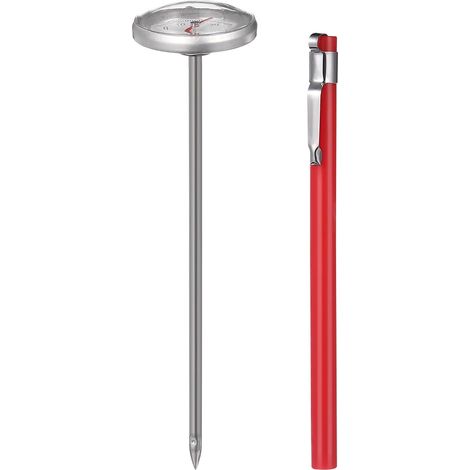 Thermomètre Automobile Mécanique Mt20 Rouge pour Climatisation de Voiture (1/5)