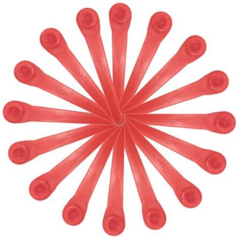 Lot de 200 Lames en Plastique compatibles avec Coupe-Bordure Gardena, Lames de Rechange pour Coupe-Bordures Gardena et Coupe-Bordures sans Fil.