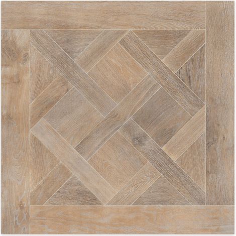Carrelage effet Parquet Bois Chêne Clair Versailles 90x90x0,9 cm Trianon - Sol intérieur (vendu par carton de 1,62 m²) - RO'MA CARRELAGE