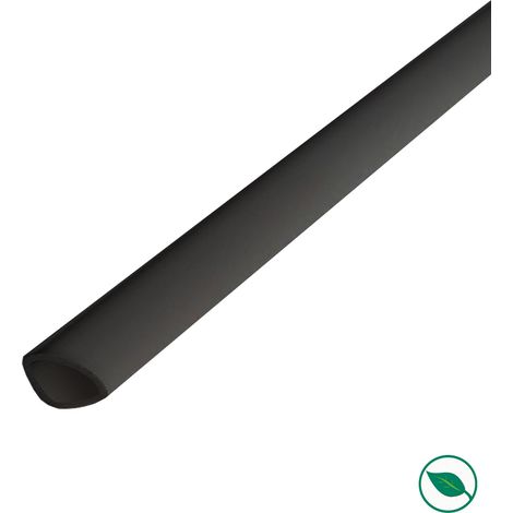 Forestea – Lot de 20 quarts de ronds pvc noir 2600 x 14 x 14 mm – Résistant à l’humidité – Pose rapide – Finitions mur/sol