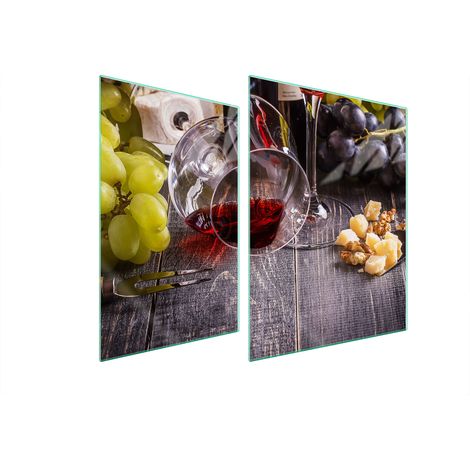 PLACA PROTECTORA DE VIDRIO PARA ESTUFA 70x52 VINO (1/5)