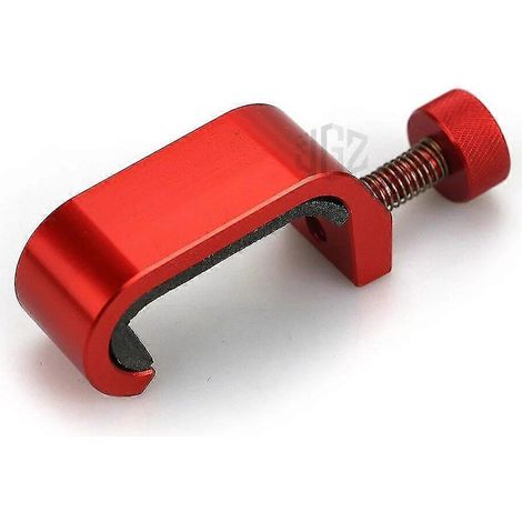 CNC-gefräster, verstellbarer Gepäckträger mit Haken und Häkelmuster für Vespa GTS 250, 300, Sprint, Primavera 150, LXV, LX 50 und S125 – Rot
