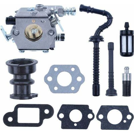 Filtre à carburant pour collecteur d'admission de carburateur des tronçonneuses Stihl 021 023 025 MS210 MS230 MS250, un remplacement pour Walbro WT286. (1/4)