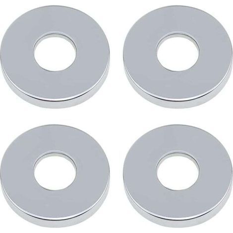 pair Miscelatore per doccia, 4 pezzi, rosetta di apertura cromata, rubinetteria da 26 mm (3/4\"), rosetta idraulica in acciaio inossidabile piatta bassa per cucina e bagno